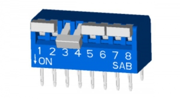 2PST Piano Type DIP Switch