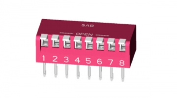 New Miniature Piano Type DIP Switch: Thru-hole Lead